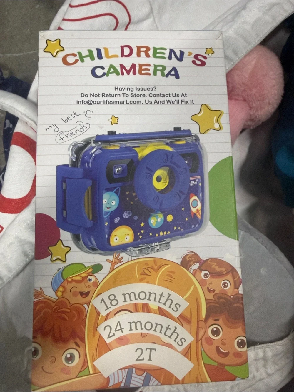 Children's Blue Kids Camera - Fun Space Design